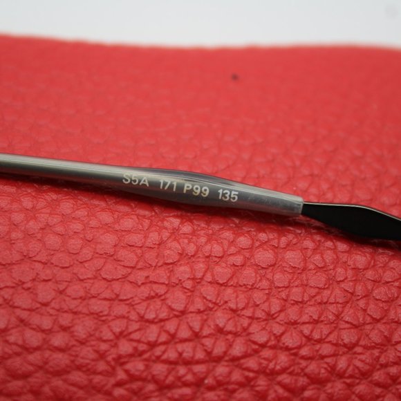 Saks Fifth Avenue S5A 171 Gunmetal P99 Semi Rim Metal Eyeglasses Frame 52-18-135 - Picture 7 of 11